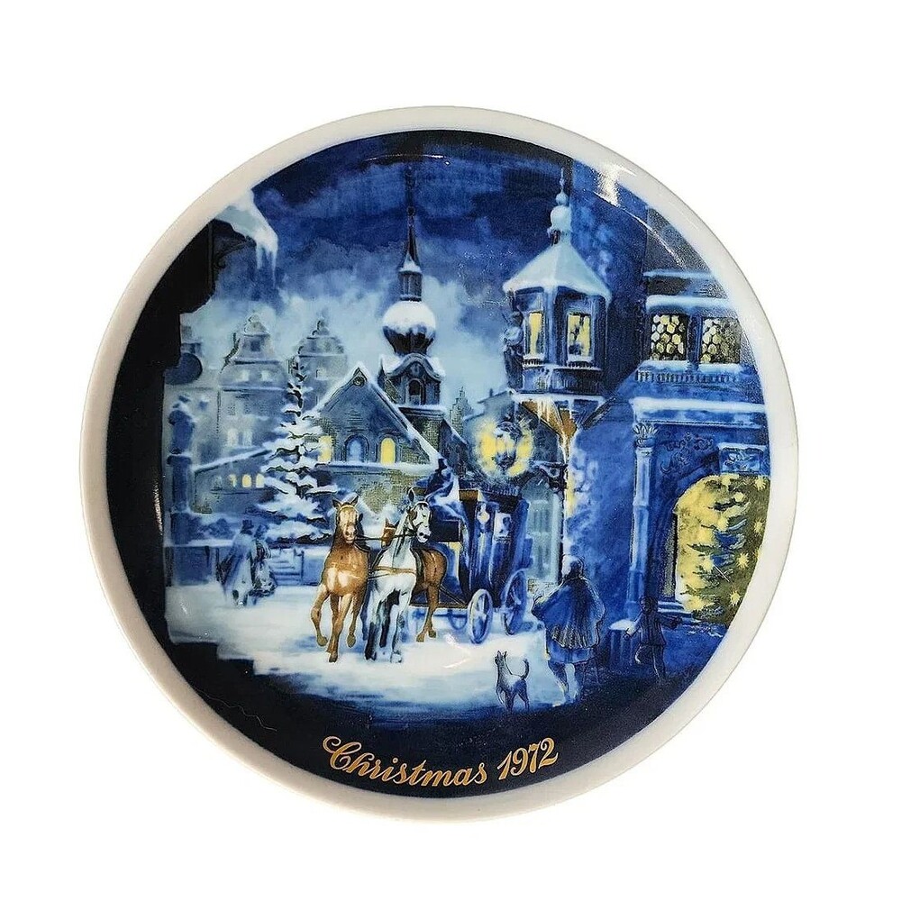 Royal Bayreuth 1972 Christmas Plate - 1st Edition/Limited Edition - #3552/4000